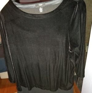 Black Velvety 1x top, nice and long